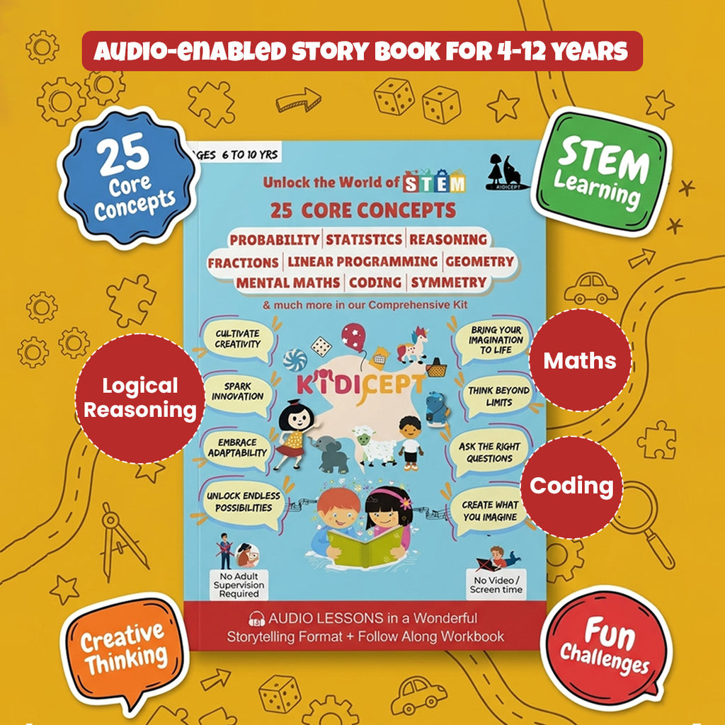 Kidicept Audio-Enabled Story Book. A book kids actually enjoy learning from
